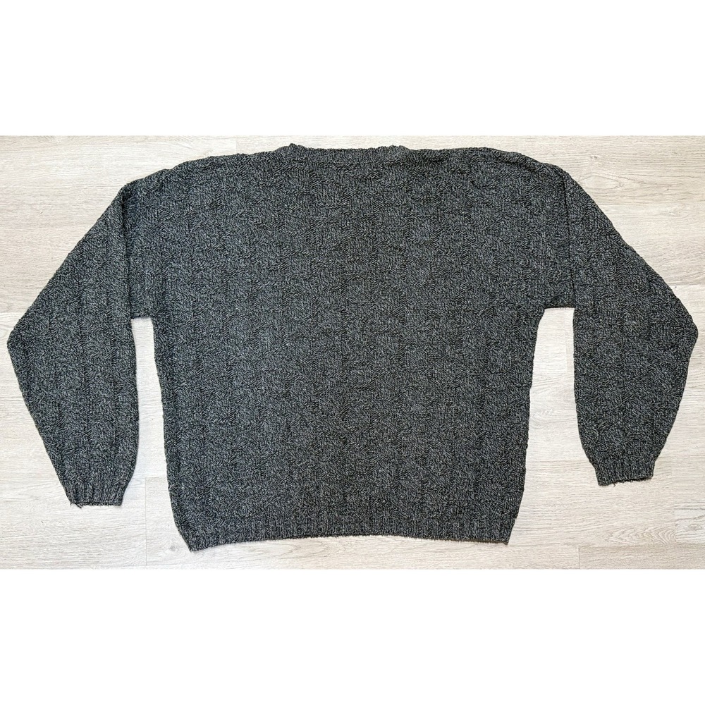 Vintage Hill & Archer Sweater Mens XL Wool Blend Made in USA Pullover 90s Gray - Picture 6 of 8